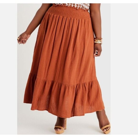 Ashley Stewart Dresses & Skirts - Ashley Stewart Rust Maxi Skirt